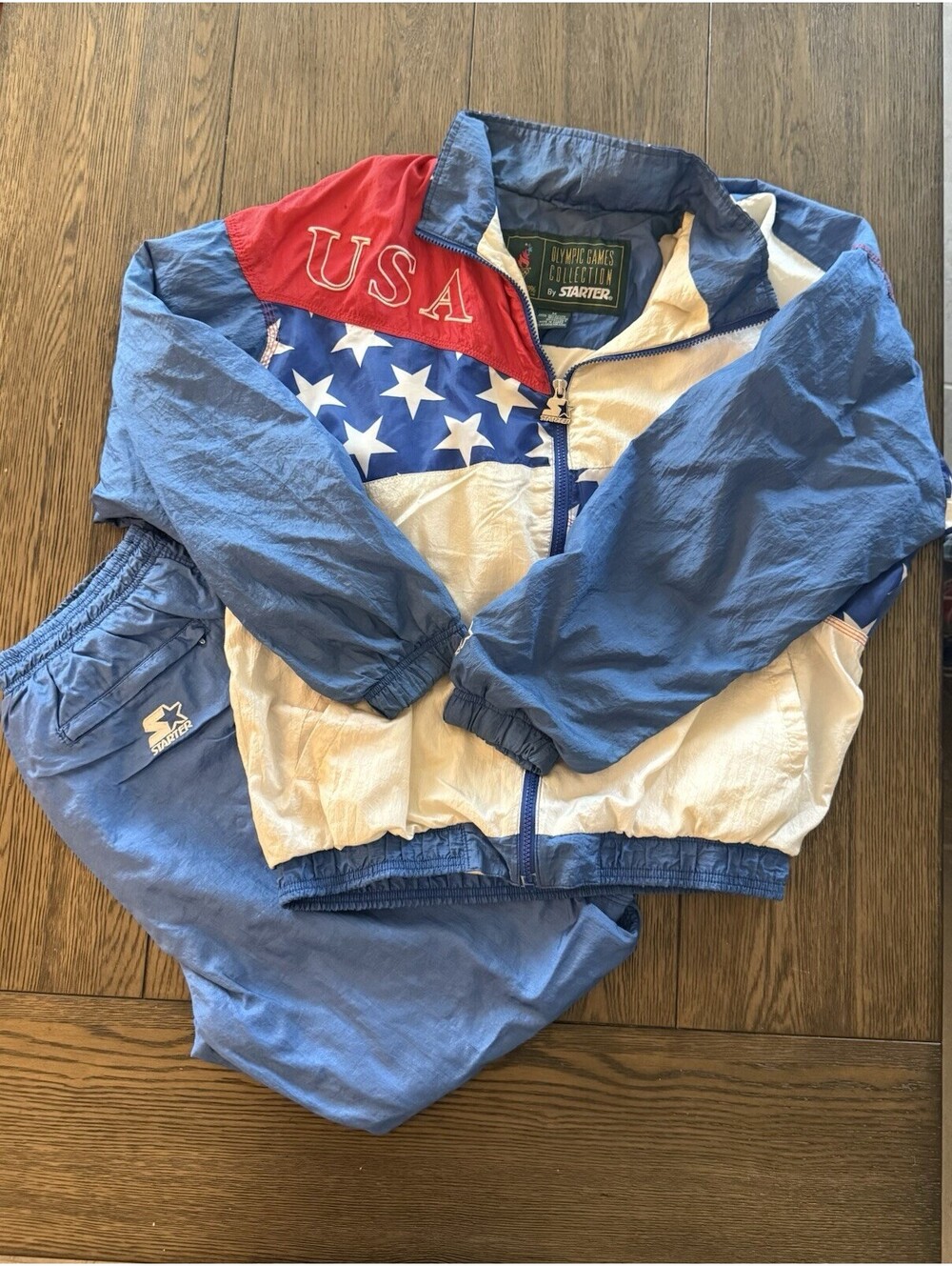 Vintage 1996 Atlanta Olympics Team USA Starter Tracksuit Track Suit Set Medium M